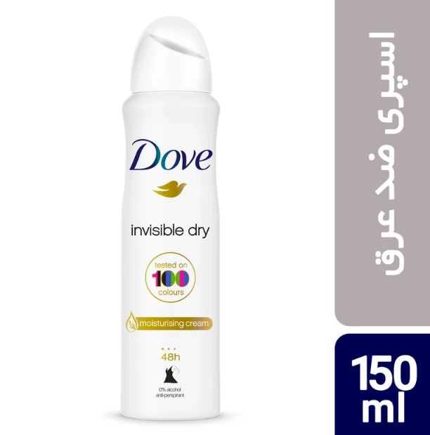 اسپری ضد تعریق زنانه داو مدل Invisible Dry حجم 150 میلی لیتر